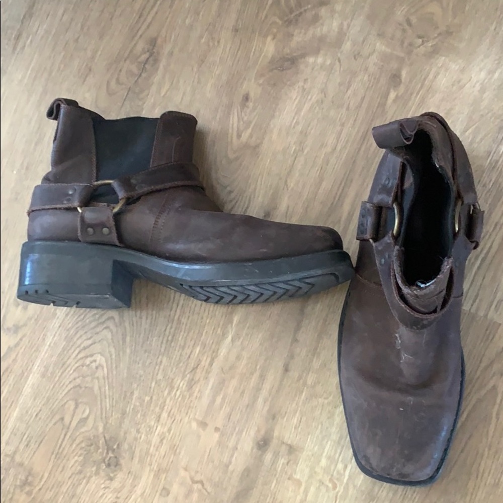 Frye boots.
